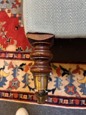 Lot 41 - A pair of upholstered armchairs by George Smith