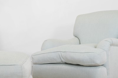 Lot 41 - A pair of upholstered armchairs by George Smith
