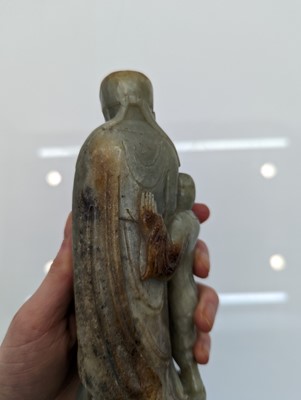 Lot 58 - A Chinese jade group