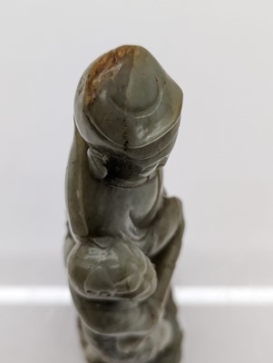 Lot 58 - A Chinese jade group