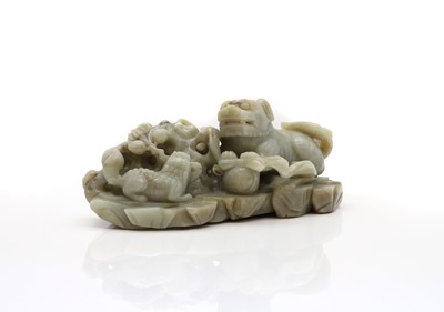 Lot 56 - A Chinese jade carving