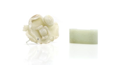 Lot 171 - Two Chinese jade carvings