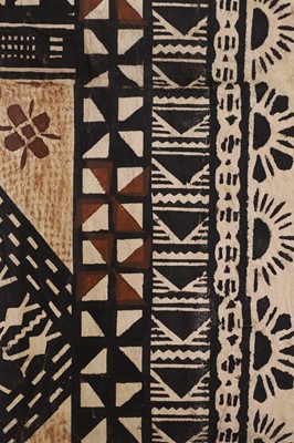 Lot 173 - Two tapa or barkcloth panels