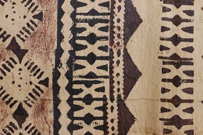 Lot 173 - Two tapa or barkcloth panels