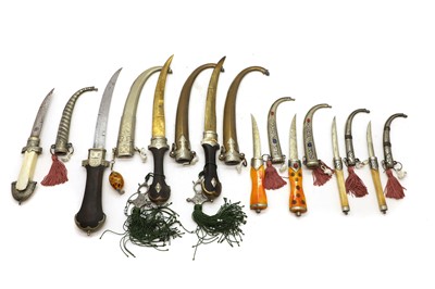 Lot 196 - A group of koummya daggers