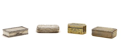 Lot 6 - A group of four silver boxes