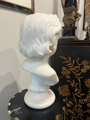 Lot 154 - A white marble bust