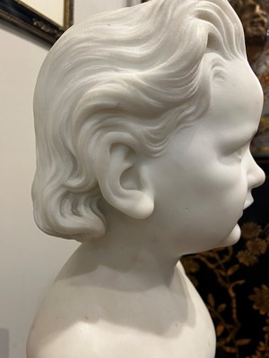 Lot 154 - A white marble bust