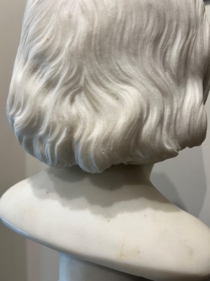 Lot 154 - A white marble bust