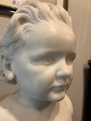 Lot 154 - A white marble bust