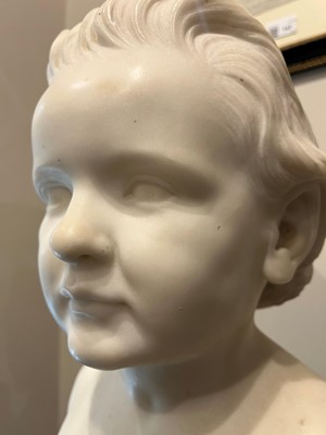 Lot 154 - A white marble bust