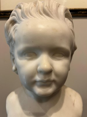 Lot 154 - A white marble bust