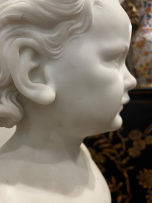 Lot 154 - A white marble bust