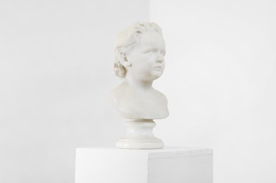 Lot 154 - A white marble bust