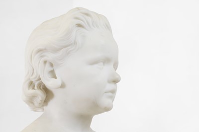 Lot 154 - A white marble bust