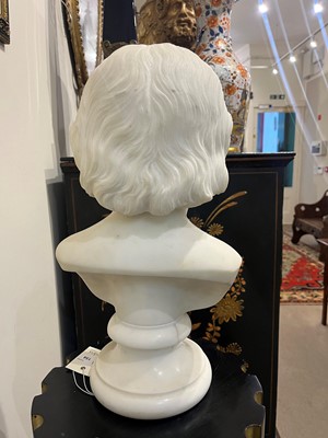 Lot 154 - A white marble bust