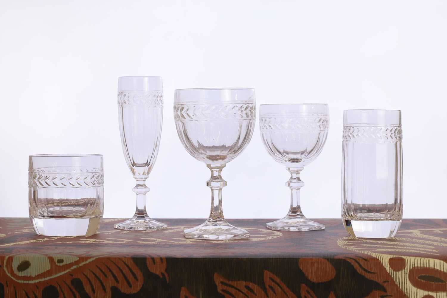 Lot 215 - A Villeroy & Boch 'Miss Desiree' glass suite