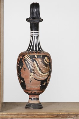 Lot 86 - An Apulian classical red-figure trefoil oinochoe