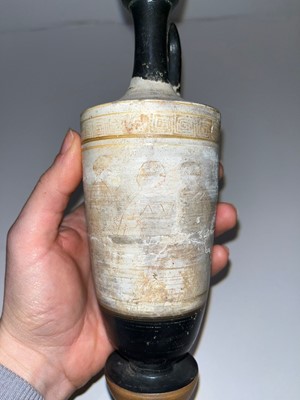 Lot 85 - An Attic white-ground lekythos