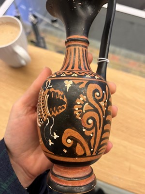 Lot 84 - An Apulian red-figure trefoil oinochoe, attributed to the painter of the Macinagrossa Stand