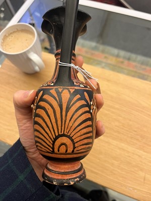 Lot 84 - An Apulian red-figure trefoil oinochoe, attributed to the painter of the Macinagrossa Stand