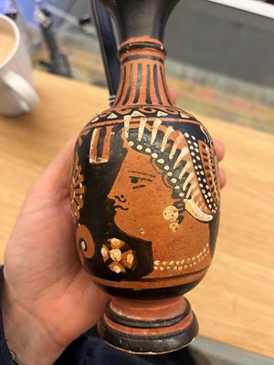Lot 84 - An Apulian red-figure trefoil oinochoe, attributed to the painter of the Macinagrossa Stand