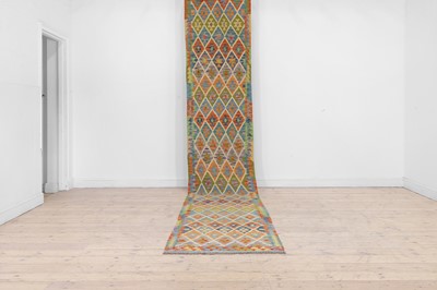 Lot 151 - A kilim flat-weave wool runner