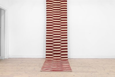 Lot 150 - A contemporary flat-weave wool runner