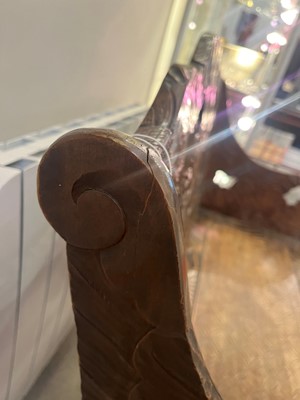 Lot 218 - A carved beech bench for Liberty of London