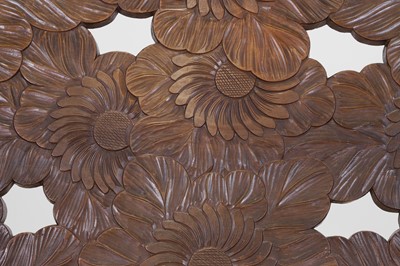Lot 218 - A carved beech bench for Liberty of London