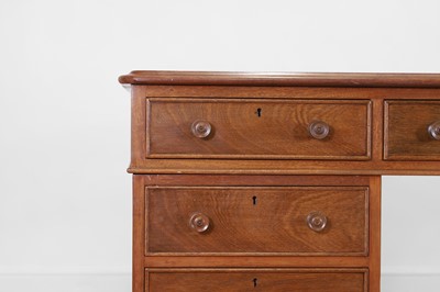Lot 112 - A Victorian mahogany partners' desk