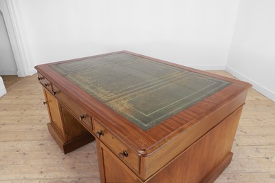 Lot 112 - A Victorian mahogany partners' desk