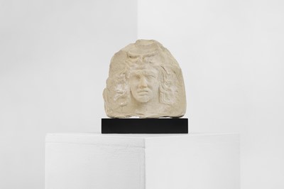 Lot 83 - A classical terracotta antefix of Pan