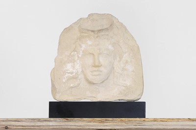 Lot 83 - A classical terracotta antefix of Pan