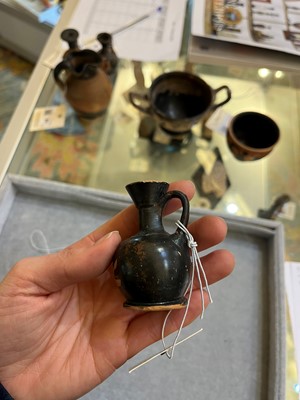 Lot 90 - A group of six small classical pottery vessels
