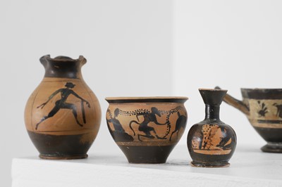 Lot 90 - A group of six small classical pottery vessels