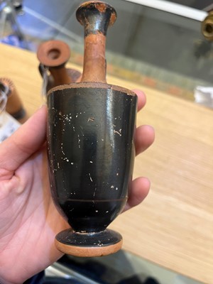Lot 92 - A group of four Attic pottery lekythoi