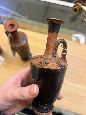 Lot 92 - A group of four Attic pottery lekythoi