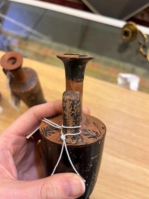 Lot 92 - A group of four Attic pottery lekythoi