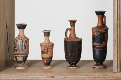 Lot 92 - A group of four Attic pottery lekythoi