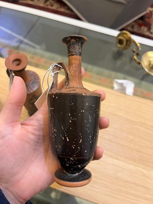 Lot 92 - A group of four Attic pottery lekythoi