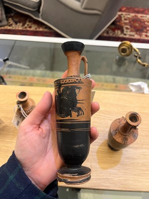 Lot 92 - A group of four Attic pottery lekythoi