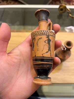 Lot 92 - A group of four Attic pottery lekythoi