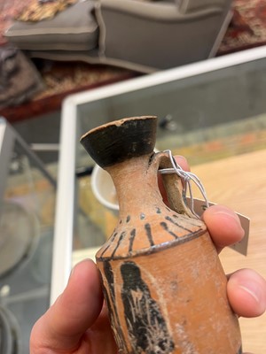 Lot 92 - A group of four Attic pottery lekythoi