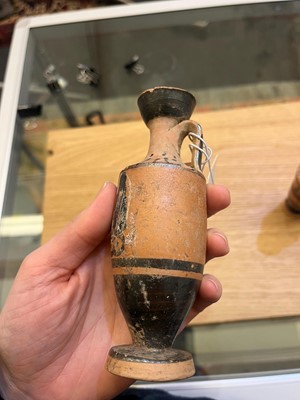 Lot 92 - A group of four Attic pottery lekythoi
