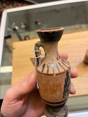Lot 92 - A group of four Attic pottery lekythoi