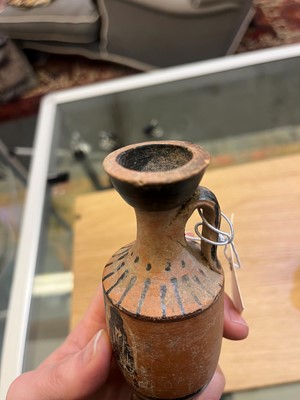 Lot 92 - A group of four Attic pottery lekythoi