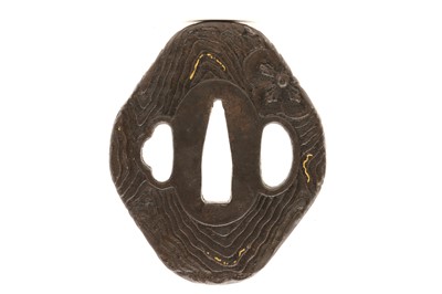 Lot 86 - A Japanese Shomai School iron tsuba