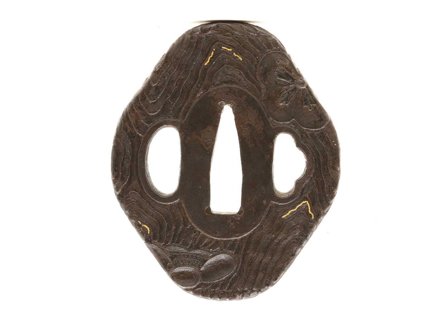 Lot 86 - A Japanese Shomai School iron tsuba