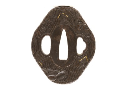 Lot 86 - A Japanese Shomai School iron tsuba